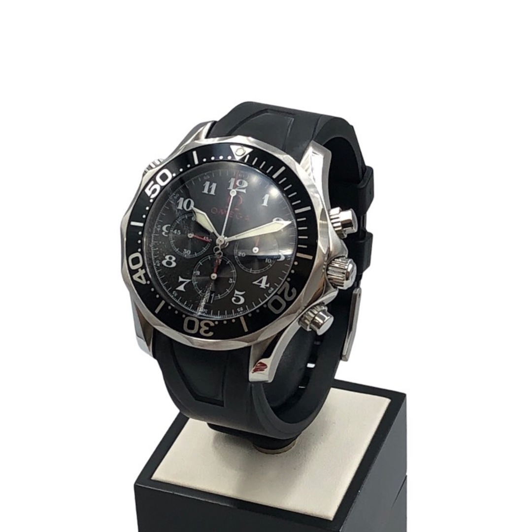 オメガ OMEGA シーマスター オリンピック コレクション タイムレス 2896.51.91 SS×ラバー 自動巻き メンズ 腕時計