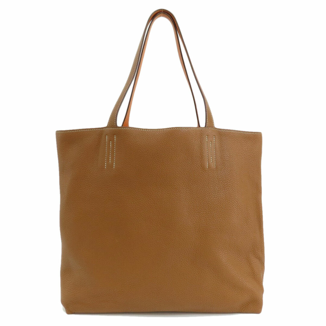 Hermes - HERMES ドゥブルセンス45 ゴールド オレンジ トートバッグ Hermes - HERMES ドゥブルセンス45 ゴールド オレンジ トートバッグ