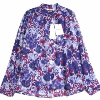 イザベルマラン(Isabel Marant)の22ss イザベルマランエトワール MARIA フローラルブラウス 36 BLU(シャツ/ブラウス(長袖/七分))