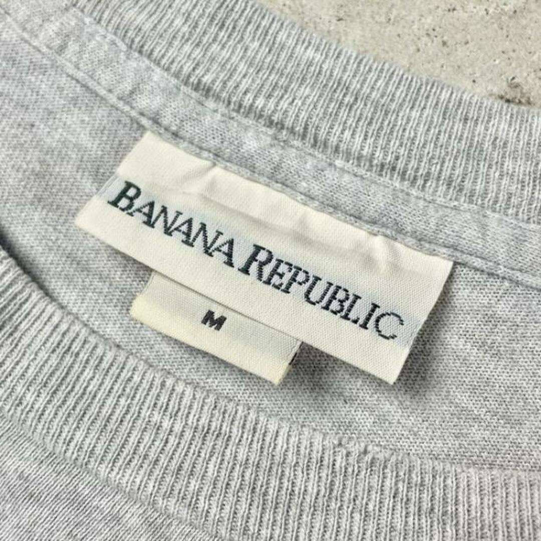 90年代 USA製 BANANA REPUBLIC バナナリパブリック フロントロゴ プリント Tシャツ メンズL-XL相当