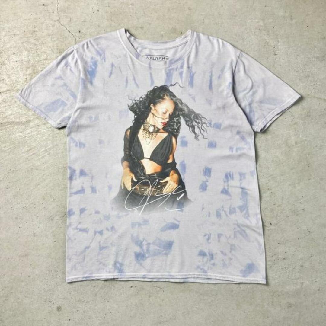 AALIYAH アリーヤ アーティスト タイダイ染め バンドTシャツ メンズXL