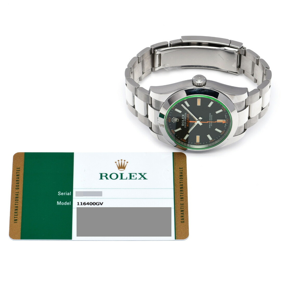 中古 ロレックス ROLEX 116400GV ランダムシリアル インテンスブラック メンズ 腕時計