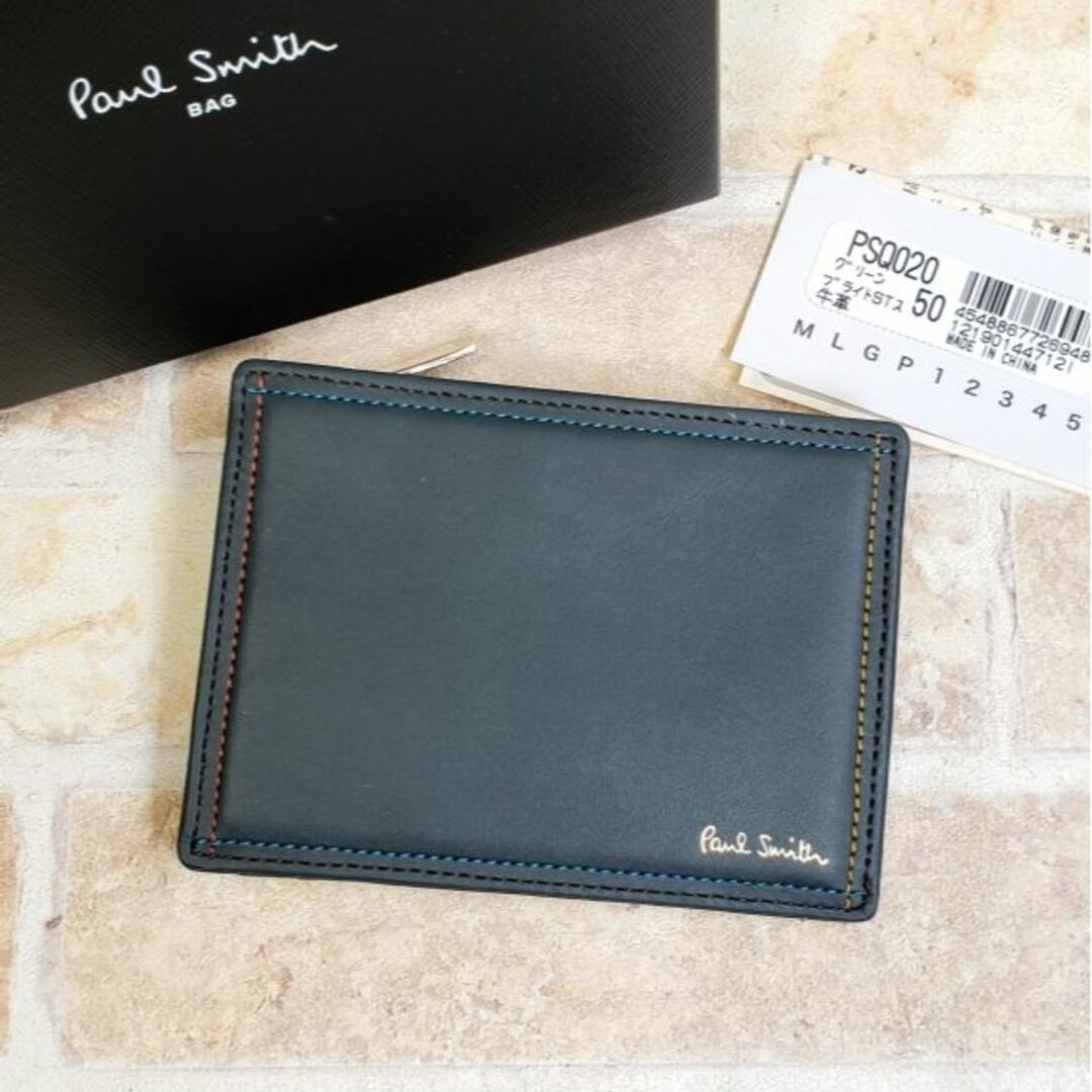 Paul Smith(ポールスミス)の未使用 ポールスミス ☆ レザー 定期入れ 小銭入れ パスケース コインケース メンズのファッション小物(コインケース/小銭入れ)の商品写真