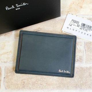 ポールスミス(Paul Smith)の未使用 ポールスミス ☆ レザー 定期入れ 小銭入れ パスケース コインケース(コインケース/小銭入れ)