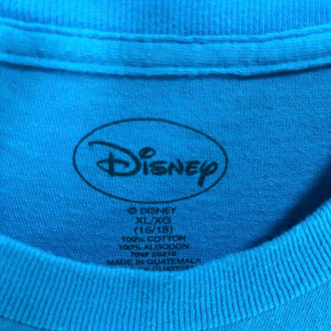 Disney(ディズニー)のアメリカ古着DISNEY FLORIDAディズニーフロリダプリントTシャツ　青 メンズのトップス(Tシャツ/カットソー(半袖/袖なし))の商品写真