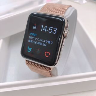 アップルウォッチ(Apple Watch)の新品 アップルウォッチ ステンレス 42mm/シルバー Apple Watch(その他)