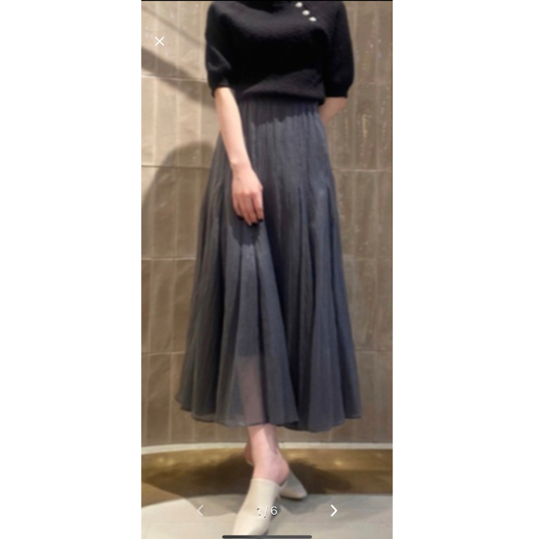 Lily Brown(リリーブラウン)のリリーブラウン　エアリーボリュームスカート レディースのスカート(ロングスカート)の商品写真