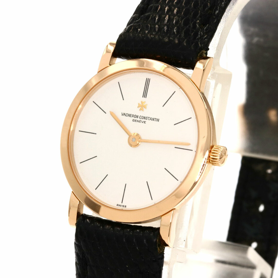 VACHERON CONSTANTIN(ヴァシュロンコンスタンタン)のVACHERON CONSTANTIN 27093/1 ラウンドフェイス 腕時計 K18PG 革 レディース レディースのファッション小物(腕時計)の商品写真