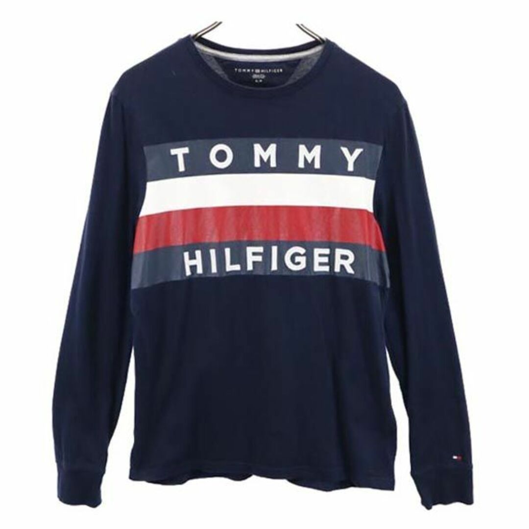 TOMMY HILFIGER - トミーヒルフィガー 長袖 Tシャツ S ネイビー系