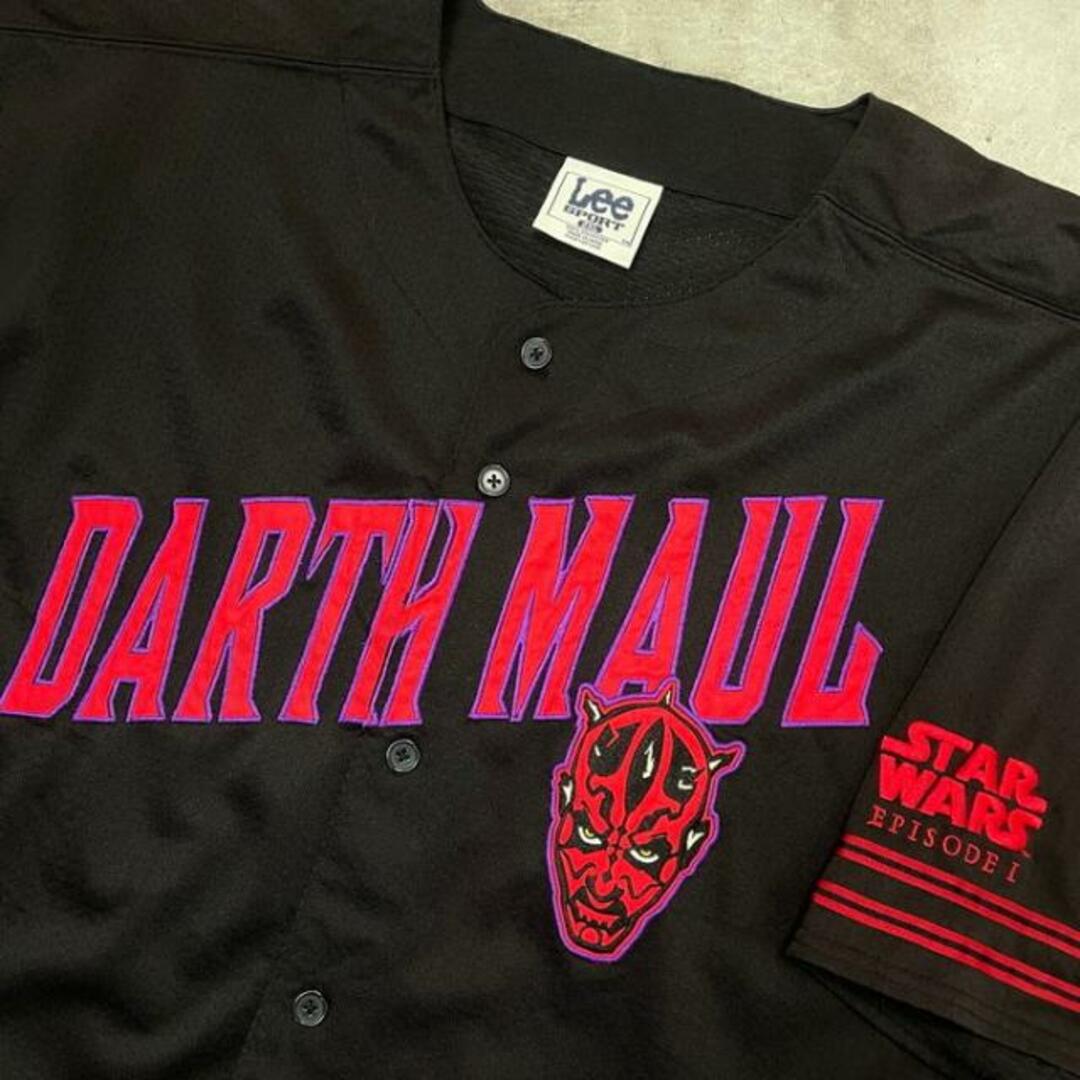 90年代 STAR WARS DARTH MAUL スターウォーズ ダースモール メッシュ ベースボールシャツ メンズ2XL