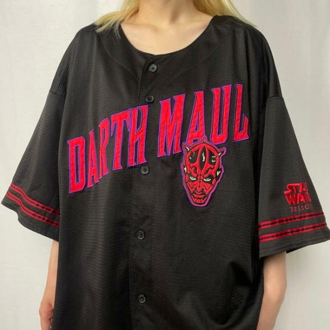 90年代 STAR WARS DARTH MAUL スターウォーズ ダースモール メッシュ ベースボールシャツ メンズ2XL 1