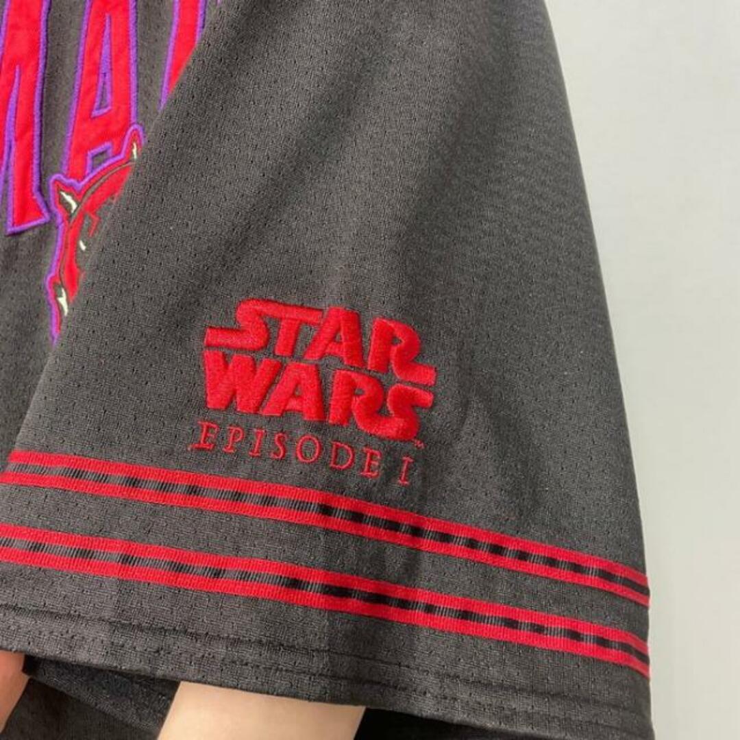 90年代 STAR WARS DARTH MAUL スターウォーズ ダースモール メッシュ ベースボールシャツ メンズ2XL 4