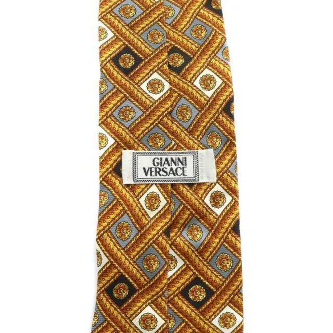 Gianni Versace(ジャンニヴェルサーチ)のGIANNI VERSACE ネクタイ レギュラータイ 総柄 茶 マルチカラー メンズのファッション小物(ネクタイ)の商品写真