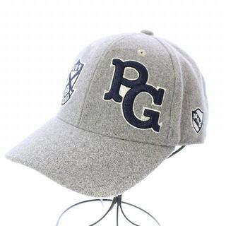 パーリーゲイツ(PEARLY GATES)のパーリーゲイツ ゴルフウェア キャップ 帽子 ロゴ 刺繍 ウール F グレー(キャップ)
