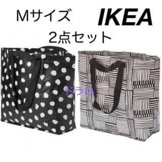 イケア(IKEA)のIKEA イケア　スクルッティグ　フィスラ　Mサイズ　2枚セット　(エコバッグ)