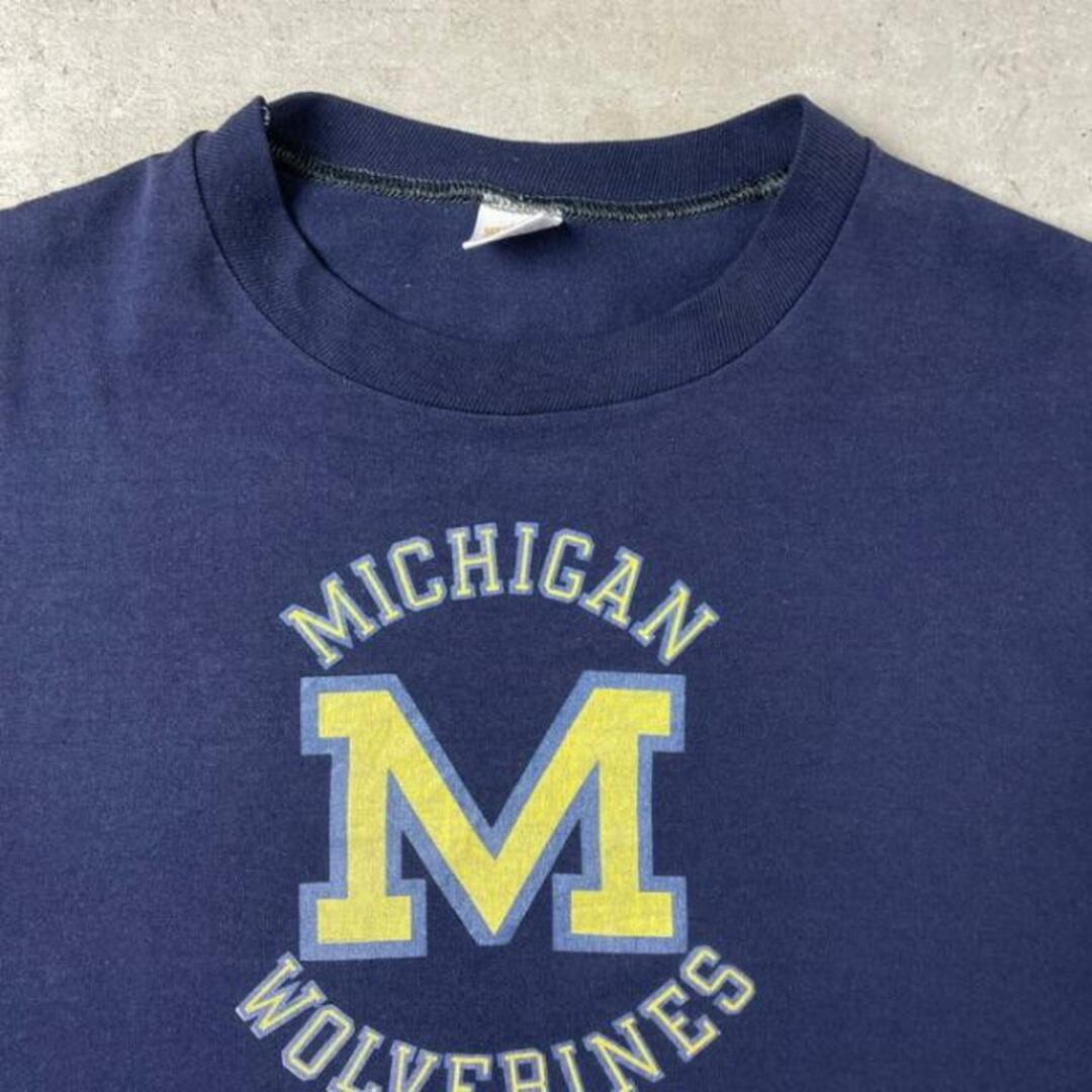 80年代 ATHTEX MICHIGAN ミシガン大学 カレッジTシャツ メンズL ヴィンテージ /eaa318023