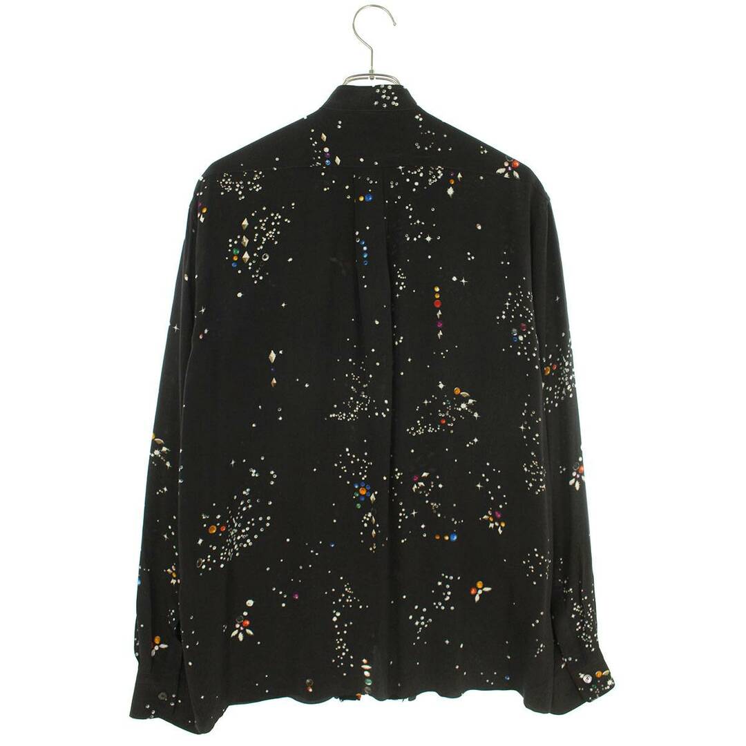 エムエーエスユー MASU  23SS   ZIP-UP GALAXY SILK SHIRT MMSS-SH0623 ジップアップギャラクシーシルク長袖シャツ  メンズ 46