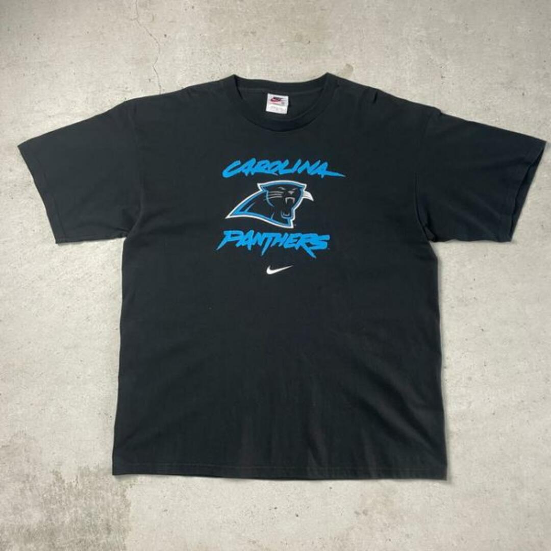 90年代 リー Lee NFL CAROLINA PANTHERS カロライナパンサーズ プリントスウェットシャツ トレーナー USA製 メンズM ヴィンテージ /taa001357