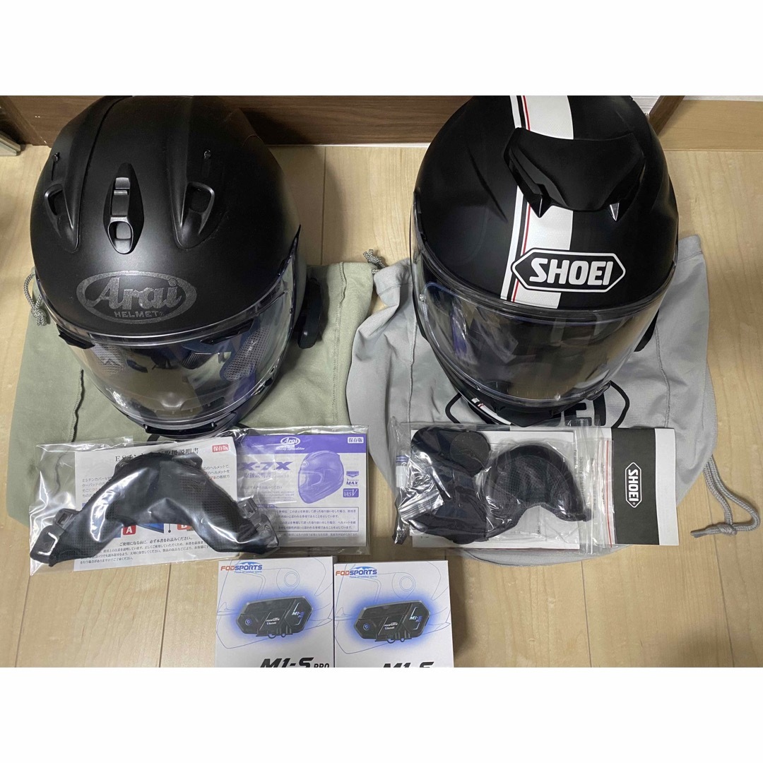 アライヘルメットRX-7X  shoei GT-Air  M1-S Pro
