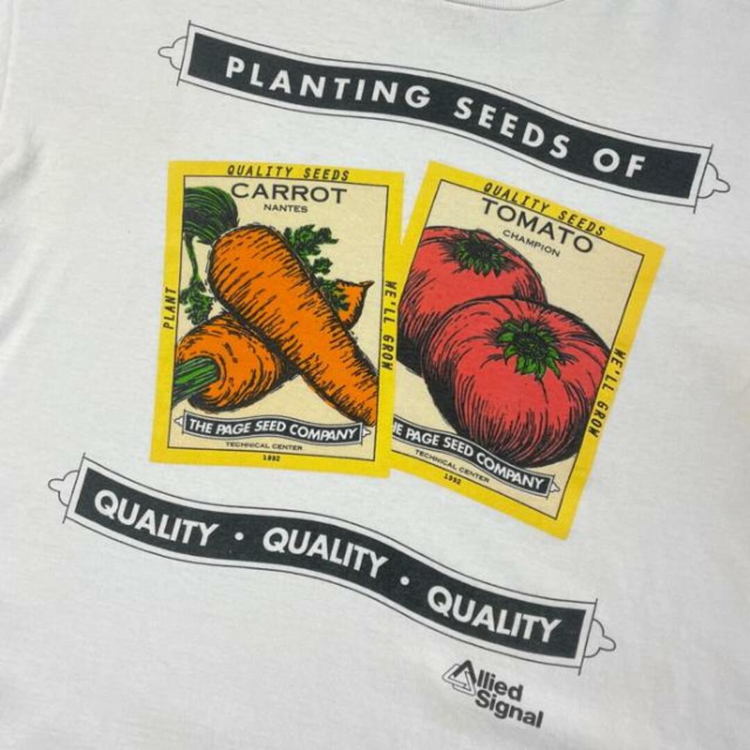 90年代 USA製 THE PAGE SEED COMPANY 企業ロゴ アート プリントTシャツ メンズXL