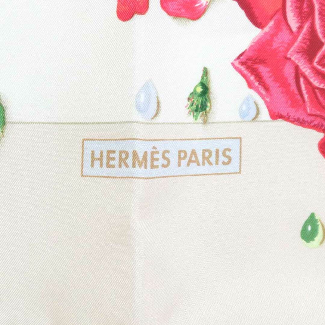 Hermes   エルメス HERMES スカーフ LA ROSEE Anne Gavarni 薔薇の雫