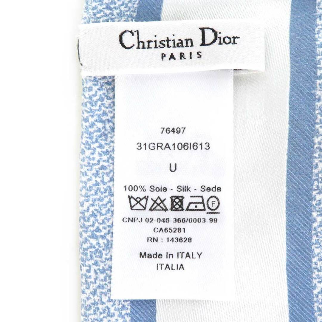 Christian Dior(クリスチャンディオール)のクリスチャンディオール Christian Dior スカーフ シルク ブルー系 レディース 送料無料【中古】 55248f レディースのファッション小物(バンダナ/スカーフ)の商品写真