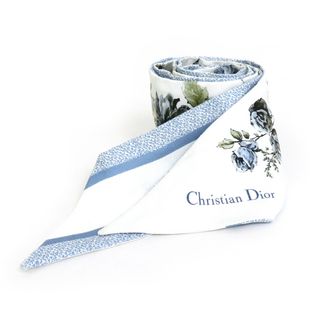 クリスチャンディオール(Christian Dior)のクリスチャンディオール Christian Dior スカーフ シルク ブルー系 レディース 送料無料【中古】 55248f(バンダナ/スカーフ)