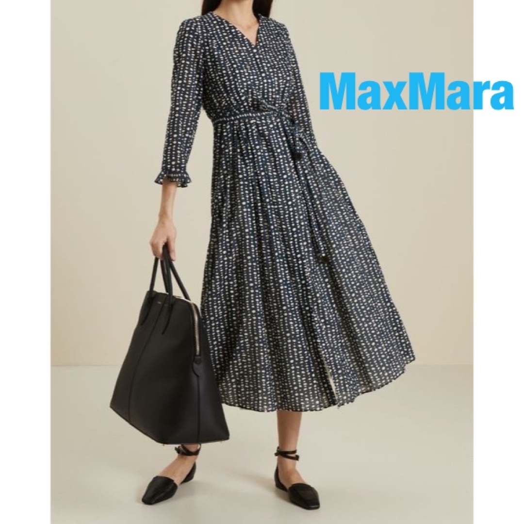 ❇️MaxMara正規23秋新作マックスマーラコットンボイルワンピース | フリマアプリ ラクマ