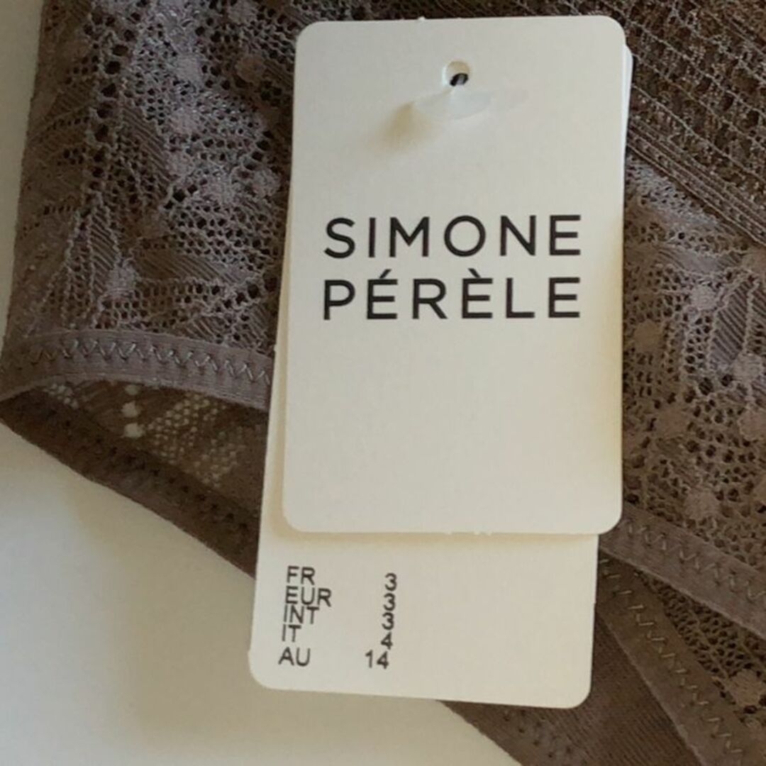 Simone Perele(シモーヌペレール)のL★Simone Perele　シモーヌ ペレール　フランス高級下着　タンガ　茶 レディースの下着/アンダーウェア(ショーツ)の商品写真