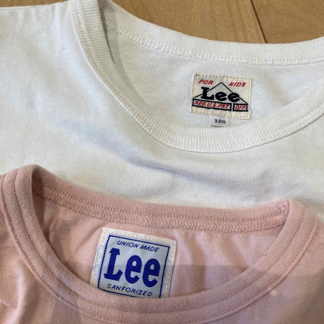 Lee(リー)のLee 半袖　ポケT Tシャツ　110㎝　120㎝　二点セット キッズ/ベビー/マタニティのキッズ服女の子用(90cm~)(Tシャツ/カットソー)の商品写真