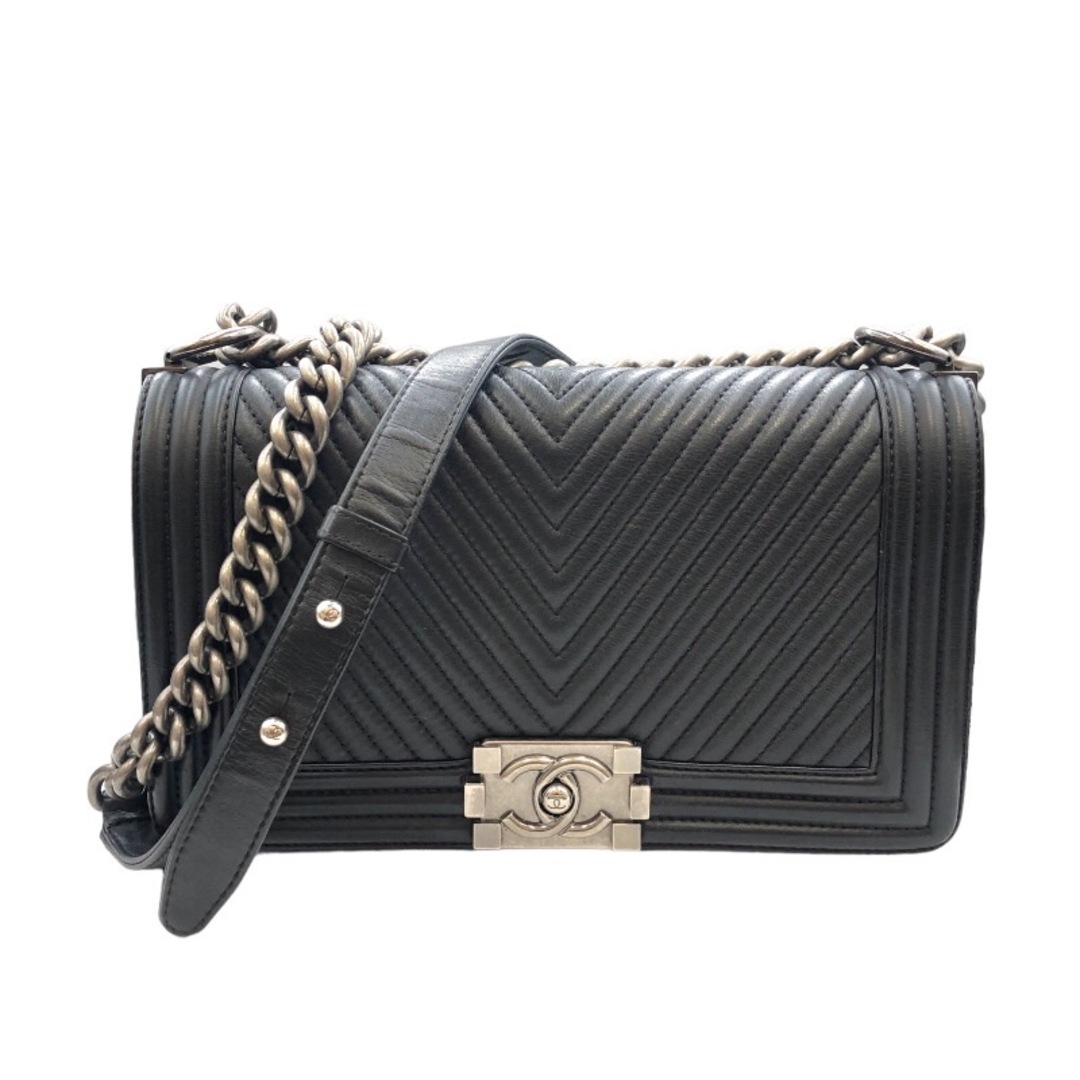 約15cmマチシャネル CHANEL ボーイシャネル25 ショルダーバッグ レディー