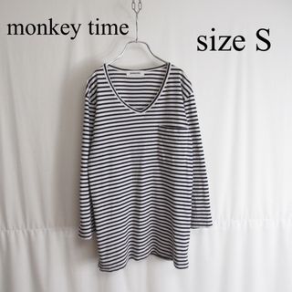 モンキータイム(MONKEY TIME（UNITED ARROWS）)のmonkey time ボーダー Tシャツ カットソー トップス プルオーバー(Tシャツ/カットソー(七分/長袖))