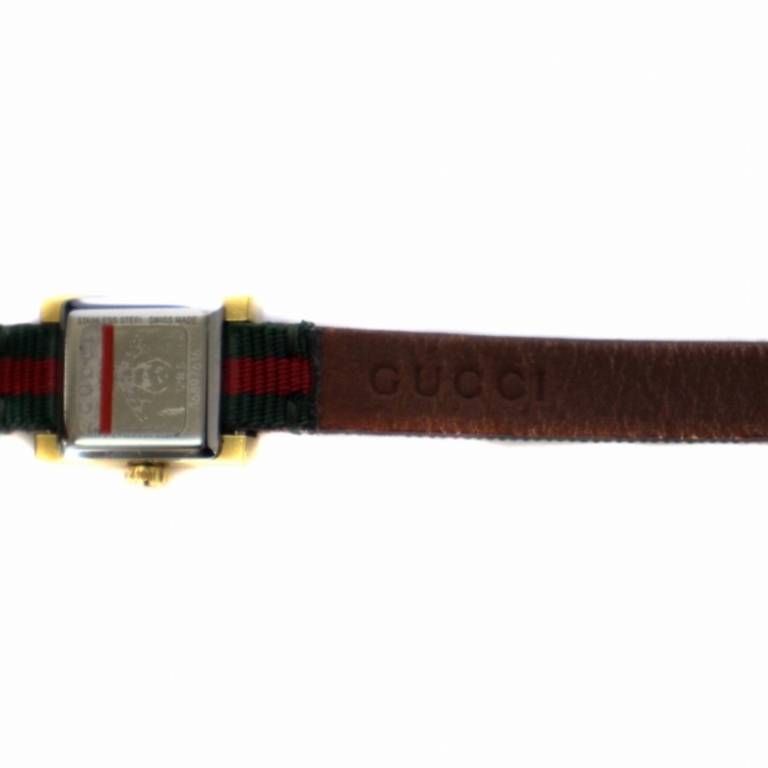 Gucci - グッチ 腕時計 クォーツ アナログ 128.5 シェリーライン 緑 赤 