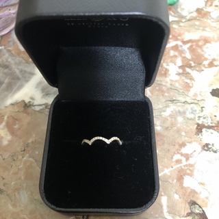カオル(KAORU)のアトリエカオル　ナミリングK10Gゴールド　ダイヤ入り(リング(指輪))