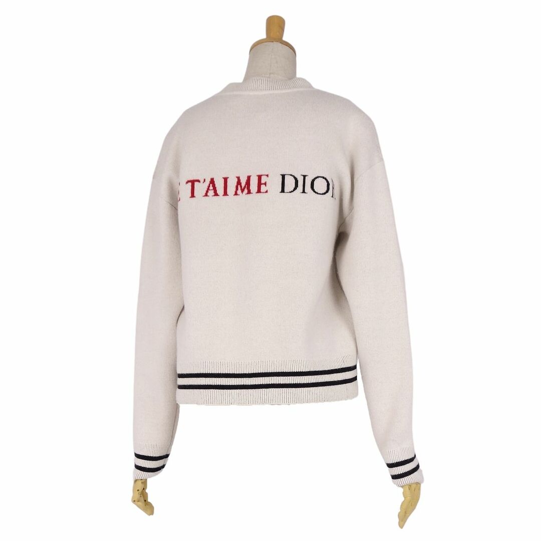 極美品 クリスチャンディオール Christian Dior ニット セーター ロングスリーブ ロゴ ハート カシミヤ トップス レディース I40 F36 USA4(S~M相当) アイボリー/レッド/ブラック 極美品 クリスチャンディオール Christian Dior ニット セーター ロングスリーブ ロゴ ハート カシミヤ トップス レディース I40 F36 USA4(S~M相当) アイボリー/レッド/ブラック