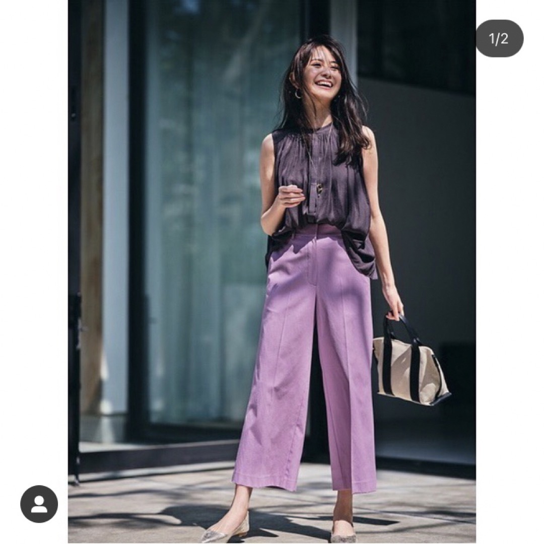 PLST - ほぼ新品＊ブランド定番 PLST＊上品&美脚＊リネン
