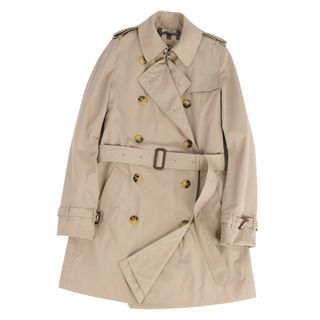 バーバリー(BURBERRY)の美品 バーバリー ロンドン BURBERRY LONDON コート トレンチコート 裏チェック 英国製 アウター レディース UK8 US6 IT40(M相当) ベージュ(トレンチコート)