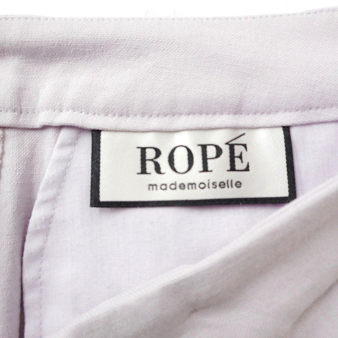 ROPE’(ロペ)のロペ ROPE タック テーパードパンツ 無地 シンプル 麻混 ライトピンク レディースのパンツ(その他)の商品写真