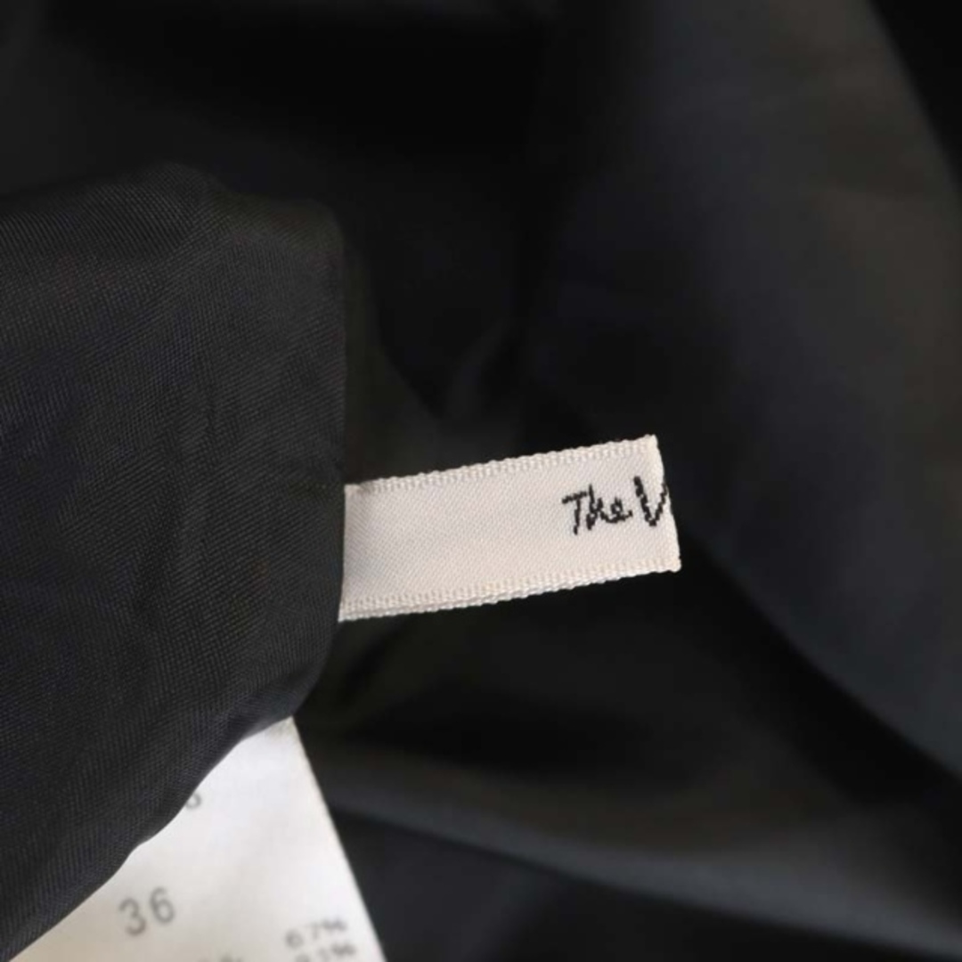 The Virgnia(ザヴァージニア)のザヴァージニア タックフレアスカート ミモレ丈 ロング 36 黒 ブラック レディースのスカート(ロングスカート)の商品写真
