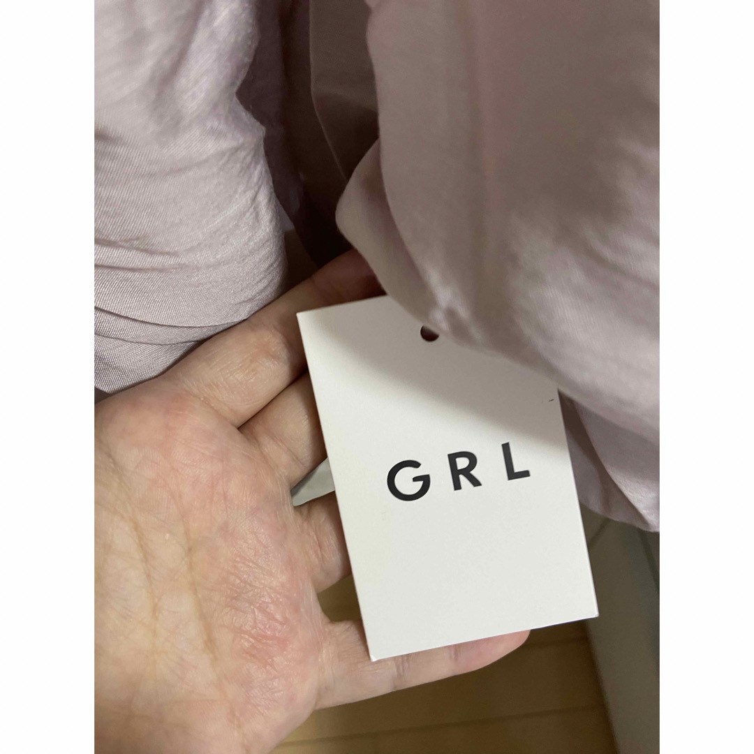 GRL(グレイル)のGLR リボン付きVネックノースリーブ　ティアード　ワンピース　k8975a レディースのワンピース(ロングワンピース/マキシワンピース)の商品写真