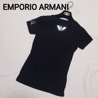 新品未使用　エンポリオアルマーニ　ロゴポロシャツ　黒　S