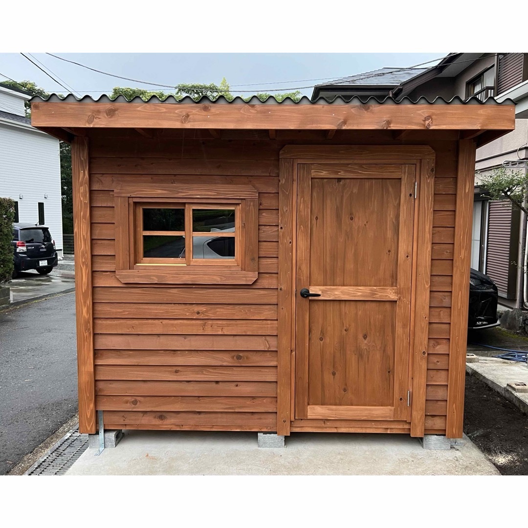 タイニーハウス サウナ ログハウス 物置 倉庫 小屋 プレハブ ガレージ　H