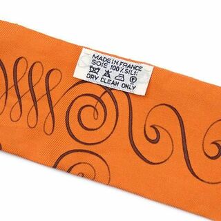 Hermes - エルメス スカーフ シルク ツイリー オレンジ JJS03225の通販