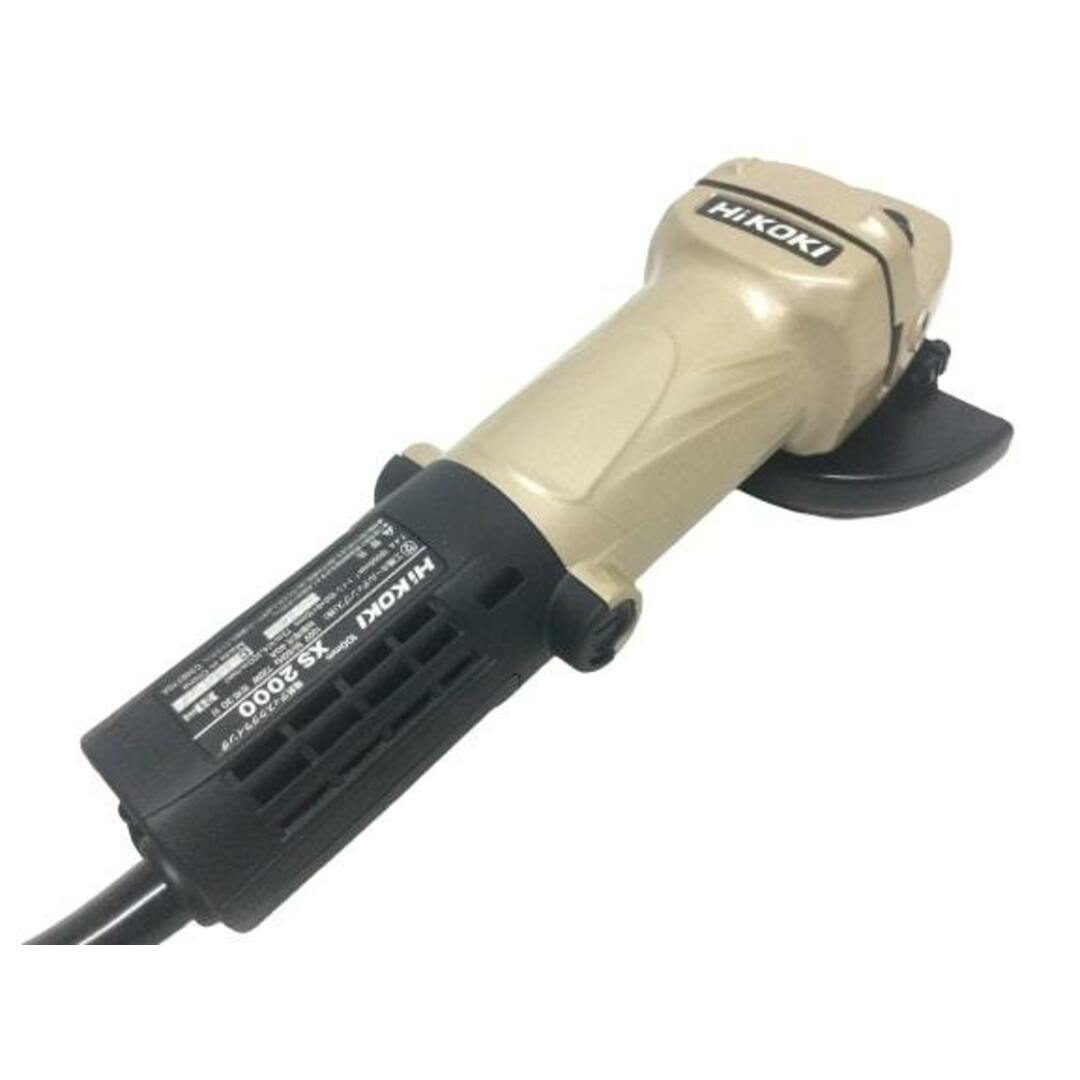 ☆未使用品☆ HIKOKI ハイコーキ 100mm 細径 電気ディスクグラインダ XS2000 最大出力960W スピンドルロック付 研磨機 サンダー100V 76226