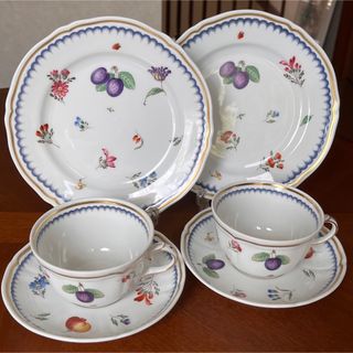 リチャードジノリ(Richard Ginori)の【美品】リチャードジノリ★イタリアンフルーツ★トリオ　ペア(食器)