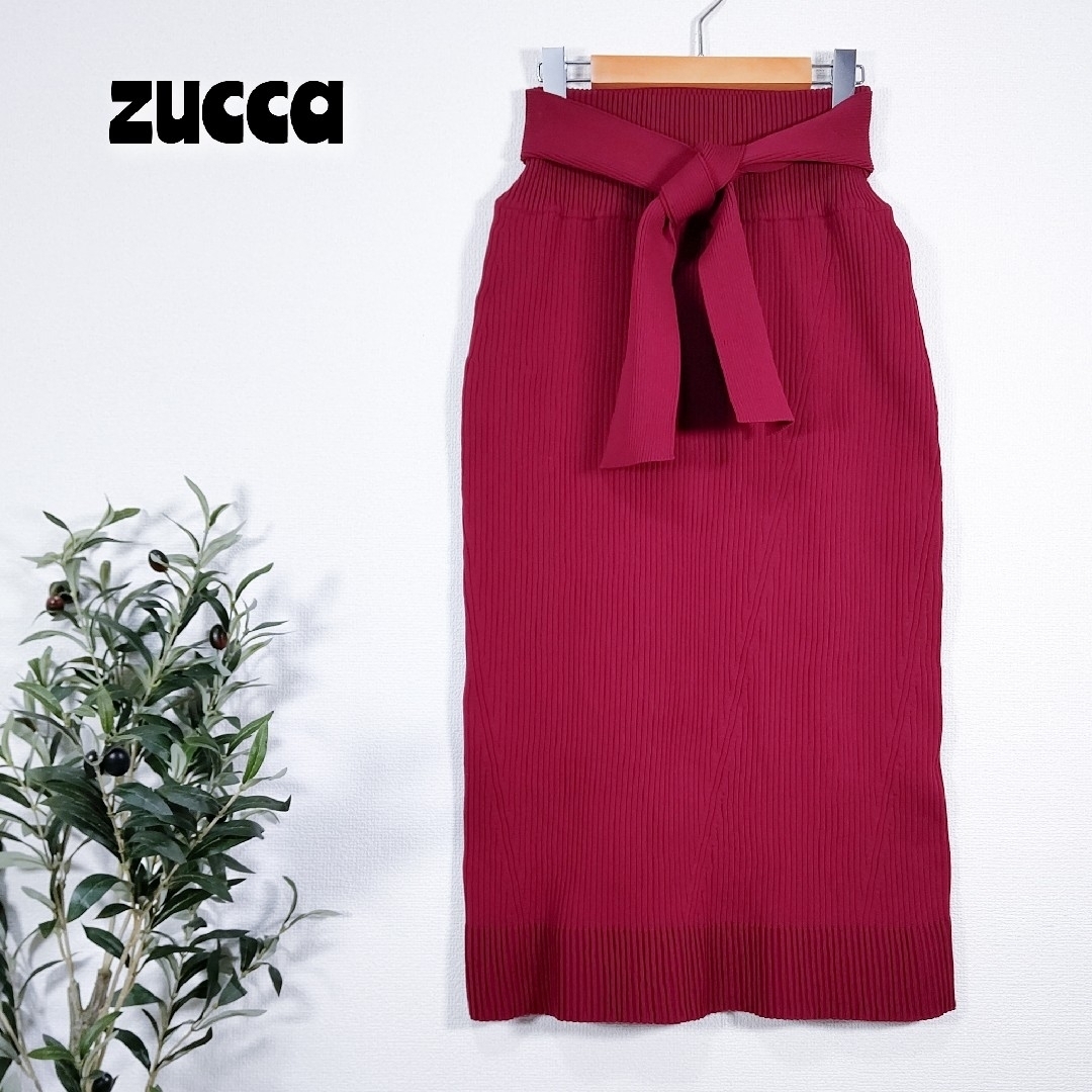 ZUCCa - ☆美品 ZUCCa ズッカ ☆ ストレッチリブニット スカートの通販