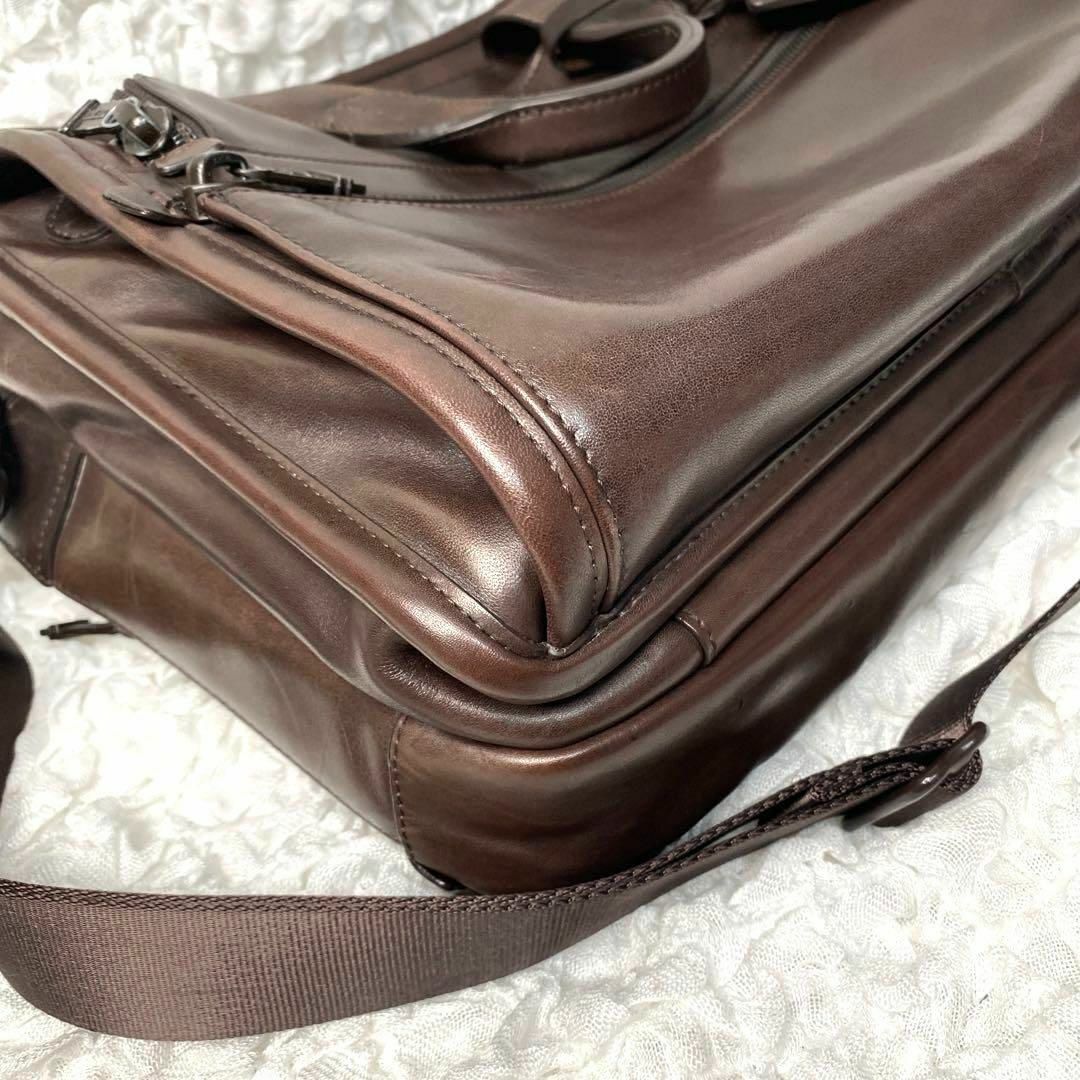 TUMI - f18【美品】トゥミ オールレザー オーガナイザー A4 PC 大容量