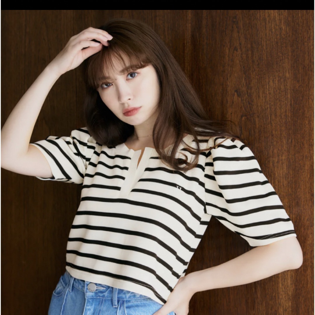 Her lip to(ハーリップトゥ)のSaint-Louis Striped Top herlipto メンズのトップス(Tシャツ/カットソー(半袖/袖なし))の商品写真