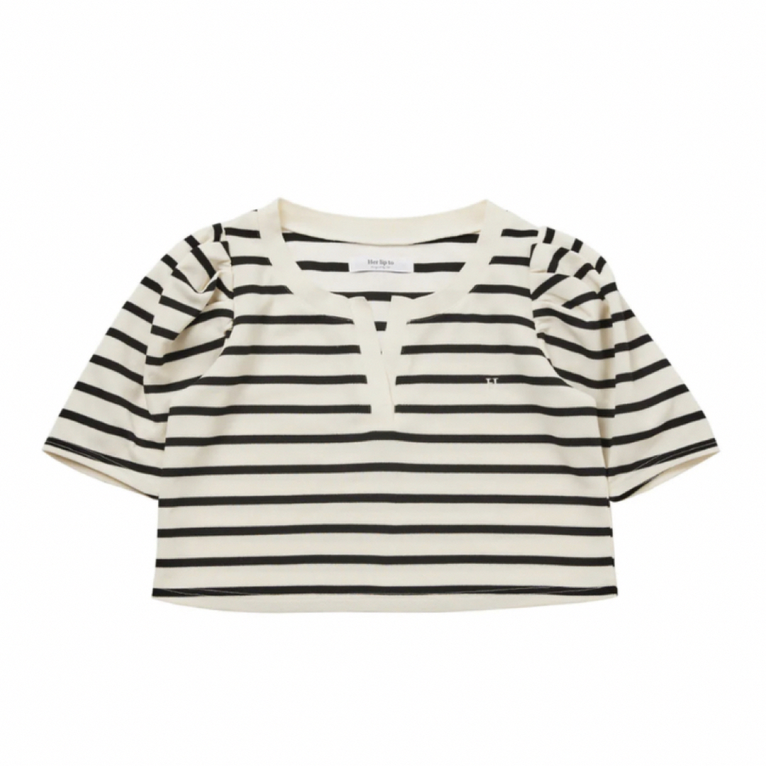 Her lip to(ハーリップトゥ)のSaint-Louis Striped Top herlipto メンズのトップス(Tシャツ/カットソー(半袖/袖なし))の商品写真