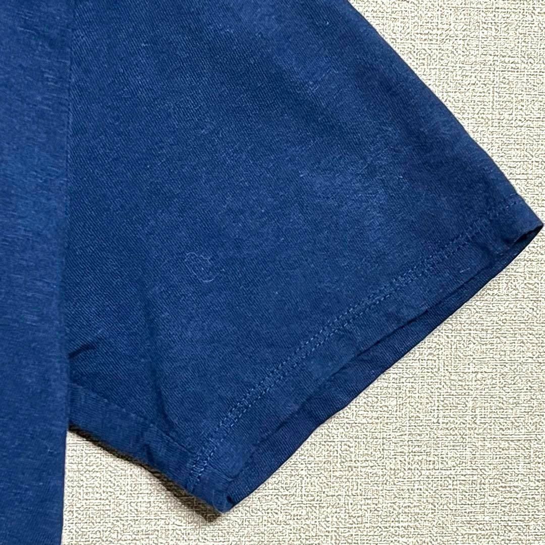 Oblekt(オブレクト)のオブレクト メンズ【M】Ｖネック カットソー Tシャツ 半袖 綿100% 濃青系 メンズのトップス(Tシャツ/カットソー(半袖/袖なし))の商品写真